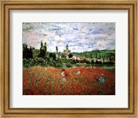 Framed Field of Poppies, Vetheuil