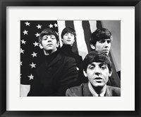 Framed Beatles, American Flag