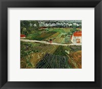 Framed Paysage d'Auvers apres la Pluie