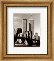 Framed World Trade Center / Brooklyn Bridge