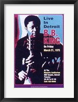 Framed B.B. King, Masonic Auditorium, Detroit, 1974