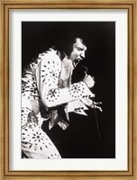 Framed Elvis, performing in Vegas