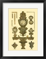 Framed Antique Decorative Clock I