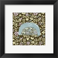 Framed Japanese Comb on Chocolate III