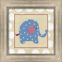 Framed 'Katherine's Elephant' border=