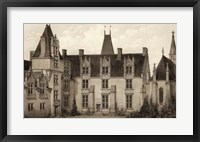 Framed Sepia Chateaux I