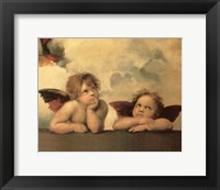 Framed Cherubim Putti Angels of The Sistine Madonna, c.1514