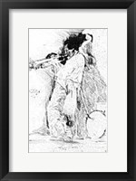 Framed Miles Davis (Etching) (Le)