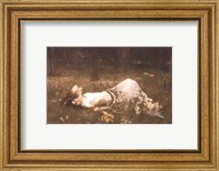 Framed Ophelia (lying in the meadow), 1905