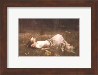 Framed Ophelia (lying in the meadow), 1905