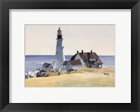 Framed Lighthouse and Buildings, Portland Head, Cape Elizabeth, Maine, 1927