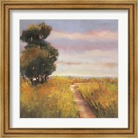 Framed 'Low Country Landscape I' border=