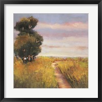 Framed 'Low Country Landscape I' border=