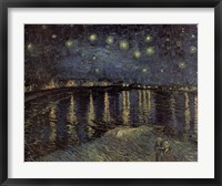 Framed Starry Night over the Rhone, c.1888