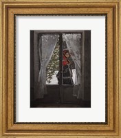 Framed Red Kerchief: Portrait of Mrs. Monet, c.1873