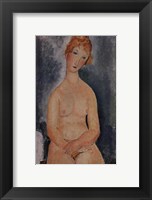 Framed Seated Nude, ca. 1918