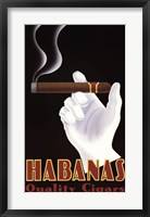 Framed Habanas Quality Cigars