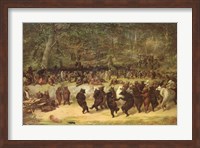 Framed Bear Dance, c.1870