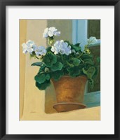 Framed Creancey Geraniums I