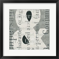 Punctuated Text II Framed Print