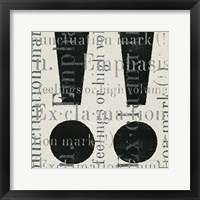 Framed Punctuated Text I