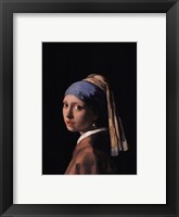 Framed Girl with a Pearl Earring, c.1665