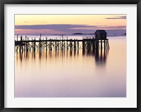 Framed Old Wharf at Dawn