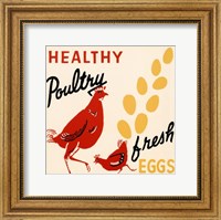 Framed Healthy Poultry-Fresh Eggs