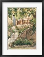 Courtyard in Provence Framed Print