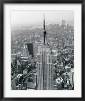 Empire State Building / World Trade Center Framed Print