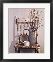 Framed Watering Can On Chair