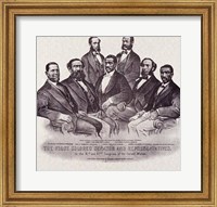 Framed First Colored Senators and Representativ