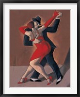 Framed Tango Rouge Et Noir