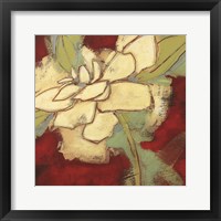 Framed 'Jungle Gardenia II' border=