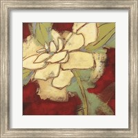 Framed 'Jungle Gardenia II' border=