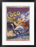 Framed Nouveau Cirque Coco