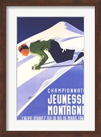 Framed Championnats Jeunesse Et Montagne