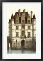 French Chateaux In Brick I Framed Print