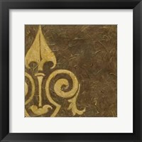 Gold Damask III Framed Print