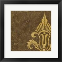 Gold Damask IV Framed Print