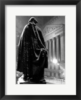 Framed George Washington Statue At Wall Street,