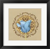 Framed Gilded Tulip Medallion II