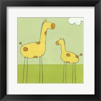 Framed Stick-Leg Giraffe I