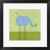 Stick-Leg Elephant I Framed Print