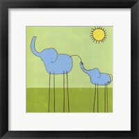 Stick-Leg Elephant II Framed Print