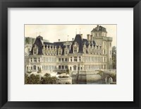 Framed Petite French Chateaux V