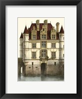 Framed Petite French Chateaux IX