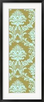 Framed Vivid Damask In Gold I