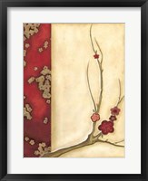 Crimson Branch I Framed Print