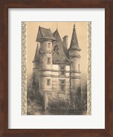 Framed Bordeaux Chateau I